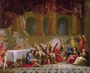 Jesus wäscht die Füße der Jünger